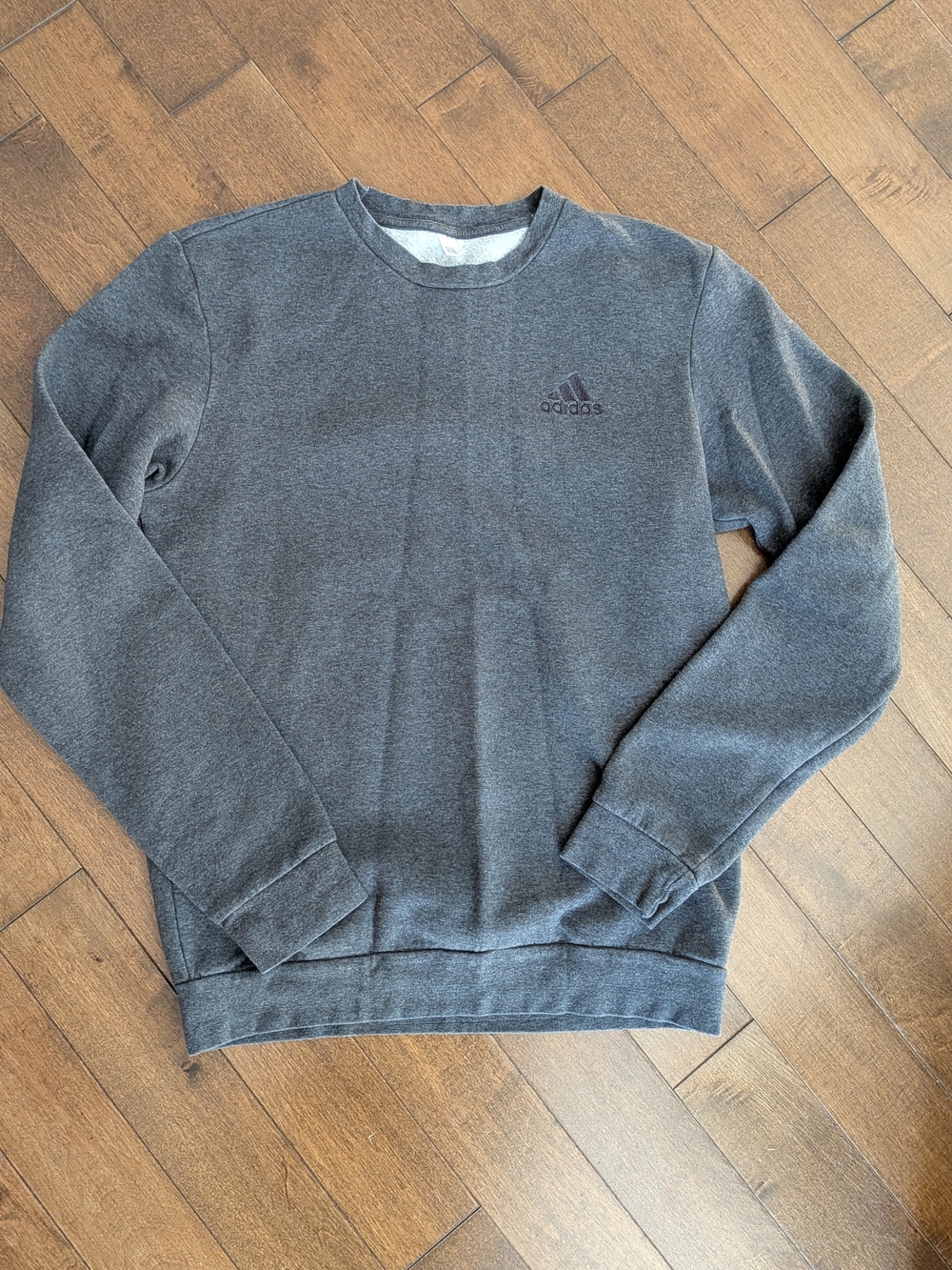 adidas Women's Crewneck Sweatshirt - Charcoal Gray Medium
